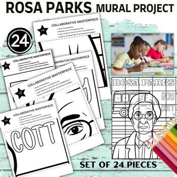 Rosa Parks Collaboration Poster Mural Project Black Womens History Month