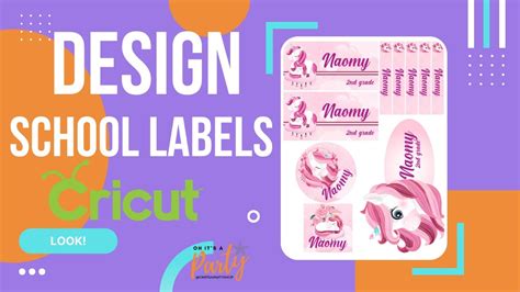 Como Hacer Etiquetas Escolares En Cricut Design Space Plantillas