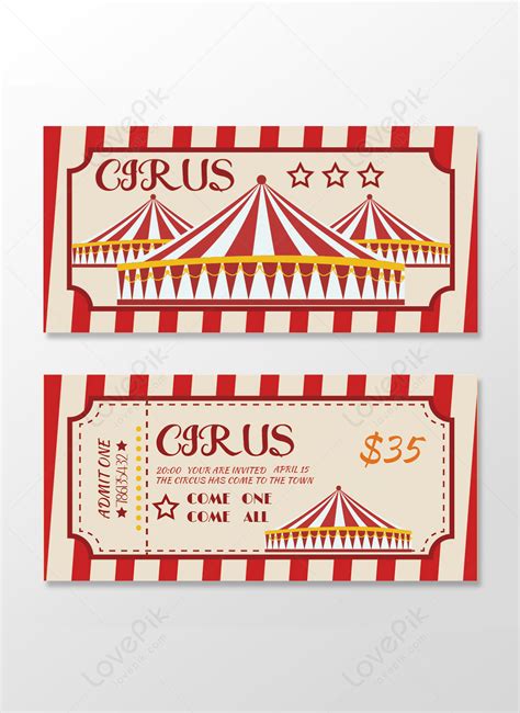 Vintage Circus Tickets