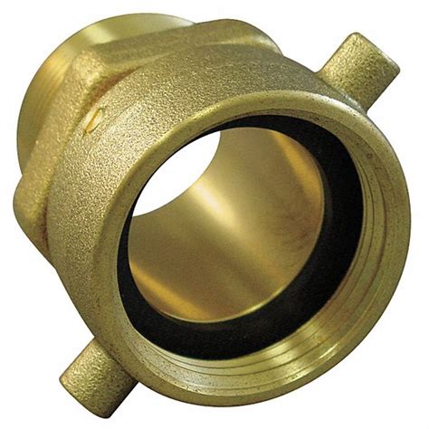 Moon American Fire Hose Adapter Npt X Nh Male X Female 3 In X 2 12 In Fitting Size Straight