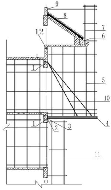 一种屋面超长悬挑结构模板支撑体系施工方法与流程