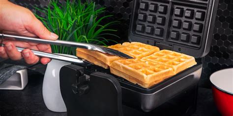 This steel Belgian flip maker cooks 4 waffles at once for $20 (Reg. up ...