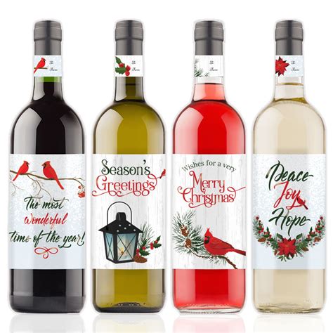 Christmas Wine Bottle Labels Free Printable Artofit