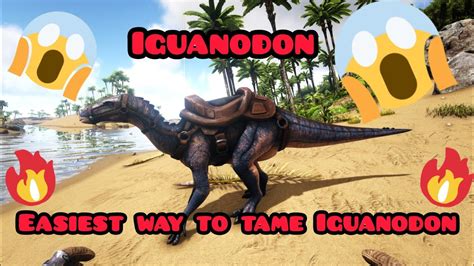 Easiest Way To Tame Iguanodon In Ark How To Tame Iguanodon In Ark