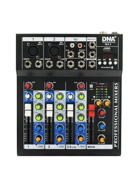 DNA EF MIX 4 mikser audio USB MP3 Bluetooth analogowy 4 kanały