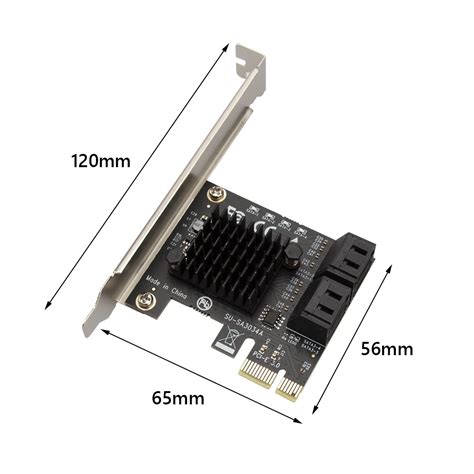 อะแดปเตอร์การ์ดขยาย Sata Pcie 4 พอร์ต Sata Iii เป็น Pci Express 30 X1