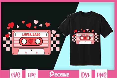 Lover Babe Mixtape Retro Valentines Graphic By Pecgine Creative Fabrica