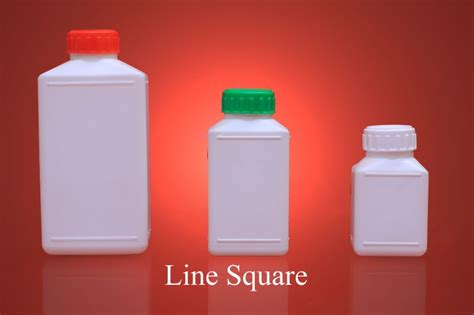 Square Shape HDPE Pesticide Bottle Feature Fine Quality Freshness