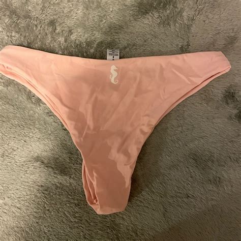 SunnyCo Clothing Swim Baby Pink Bikini Bottoms Poshmark