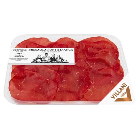 Salumi Villani Bresaola Punta D anca Dojrzewająca wołowina 80 g