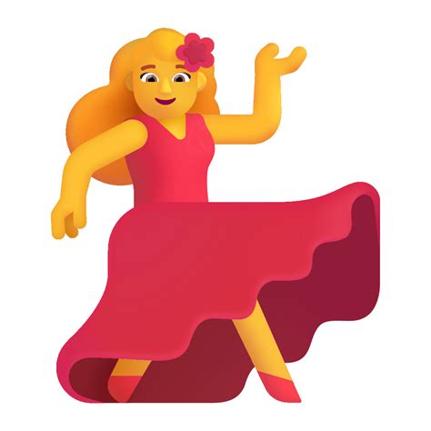 Woman Dancing 3d Default Icon Fluentui Emoji 3d Iconpack Microsoft