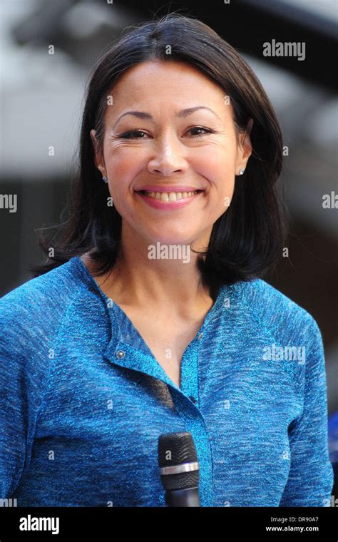 Ann Curry Enjoys The Performance At Rockefeller Center As Part Of The