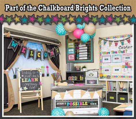 Teacher Created Resources Chalkboard Brights Positive Sayings Accents