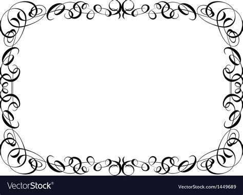 Calligraphy Ornamental Decorative Frame Royalty Free Vector