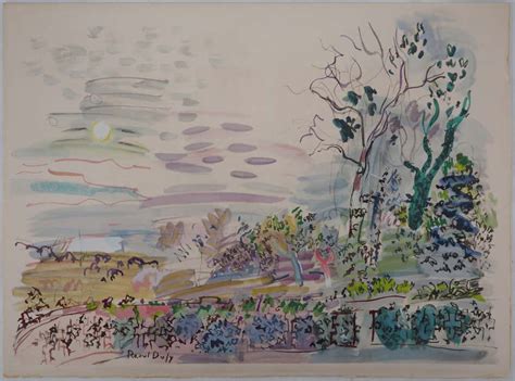 Raoul Dufy Study For Self Portrait Original Lithograph By Raoul