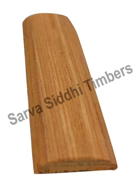 Wooden Half Round Recon Teak Wood Moulding For Furniture Thickness