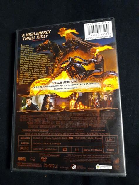 Ghost Rider Dvd 2007 Widescreen Nicolas Cage Eva Mendes