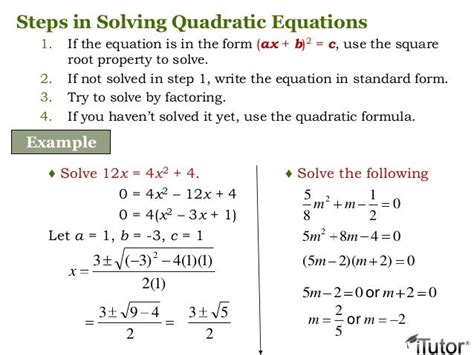 Quadratic Equation