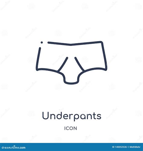 Linear Underpants Icon From Clothes Outline Collection Thin Line