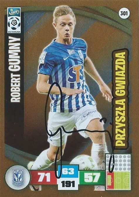 Robert GUMNY Karta Panini Oryginalny AUTOGRAF Warszawa Kup Teraz Na