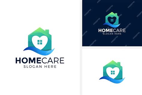 Premium Vector Creative Home Care Logo Design Vector Illustration