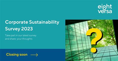 Eight Versa On Linkedin Corporate Sustainability Survey 2023