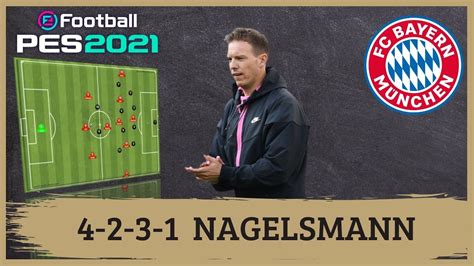 Nagelsmann 4 2 3 1 Bayern Munich PES 2021 Tácticas YouTube