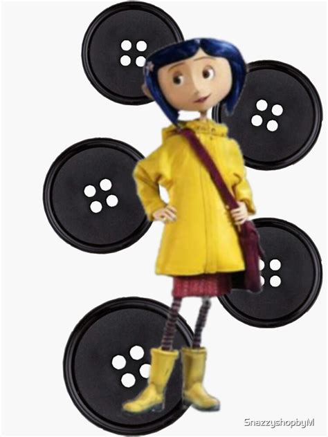 Coraline Sticker For Sale By Snazzyshopbym Redbubble