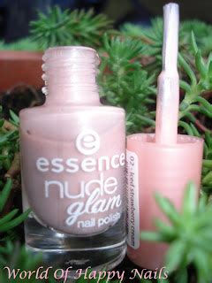 World Of Happy Nails Essence Nude Glam Iced Strawberry Cream