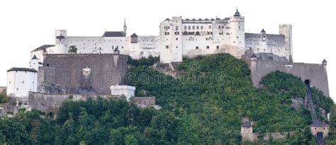 View Of The Festung Hohensalzburg Fortress In The Central Salzburg