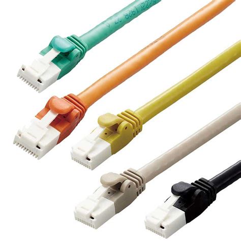 エレコム Lanケーブル Cat6a 2m 高速 10gbps ストレート 爪折れ防止 Rohs指令準拠 ブラック ブラックオレンジ