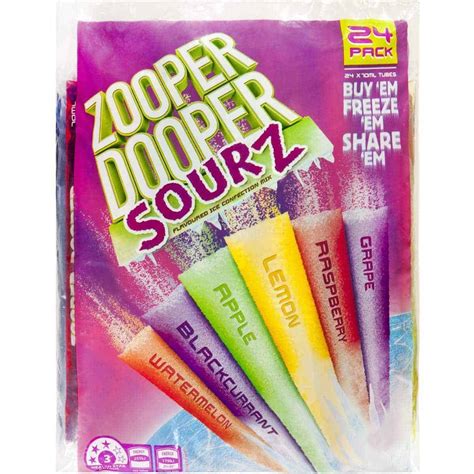 Buy Zooper Dooper Ice Blocks Sourz 24 Pack Online Worldwide Delivery