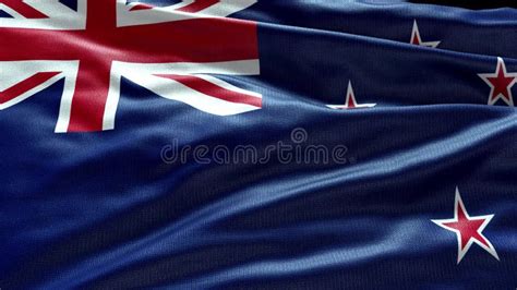 K Render New Zealand Flag Video Waving In Wind New Zealand Flag Wave