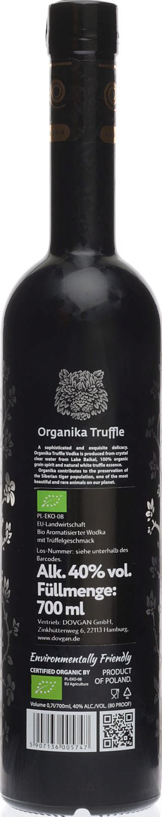 Organika Truffle Bio Wodka 0 7 Liter 40 Vol Im Shop