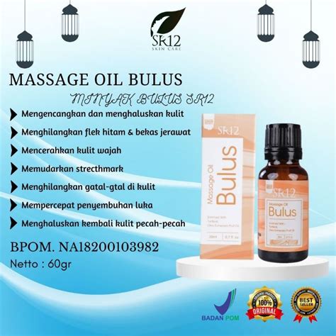 Jual Minyak Bulus Sr Ampuh Atasi Bekas Luka Pada Kulit Treatment