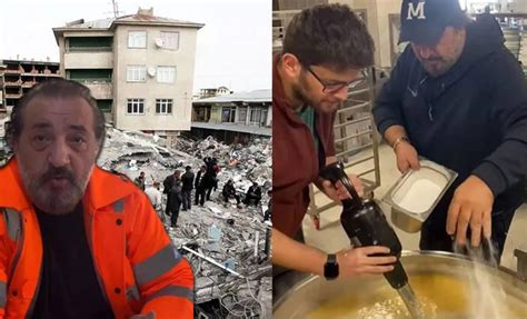 Deprem bölgesinde canla başla çalışan şef Mehmet Yalçınkaya herkese