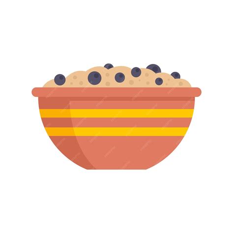 Premium Vector Top View Cereal Flakes Icon Flat Illustration Of Top