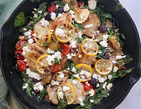 Skillet Mediterranean Chicken Heart Healthy Greek