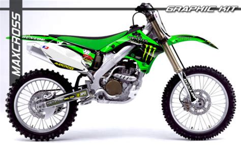 Kawasaki Kx250f Kx450f 2006 2008 Maxcross Graphics Sticker Decal Full Kit Ms1 Ebay