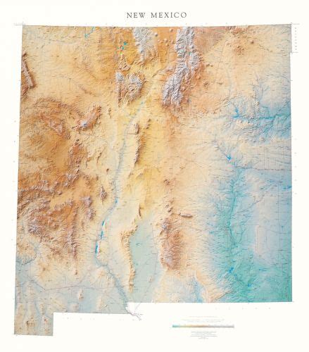 Topographic Map Of New Mexico Maps Model Online