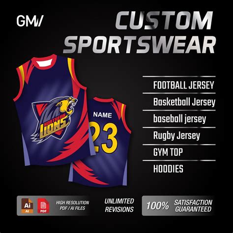 Custom Jersey Design for Your Team, DIGITAL PRINT FILE Sublimation ...