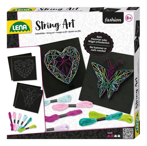 Lena String Art Kinder Bastelset Schmetterling Herz F R