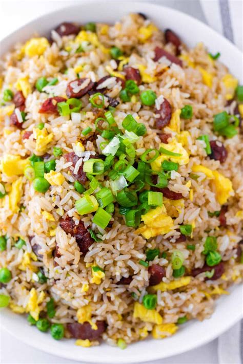 Chinese Sausage Fried Rice Lap Cheong Fried Rice Cooking For My Soul