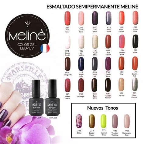 Esmalte Semipermanente De U As Marca Meline Por Ml Para Secado Con