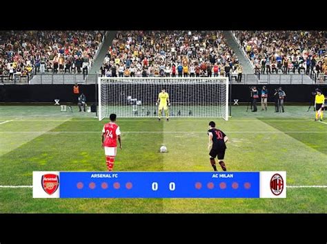 Penalty Shootout Arsenal Vs Ac Milan Club Friendlies Efootball