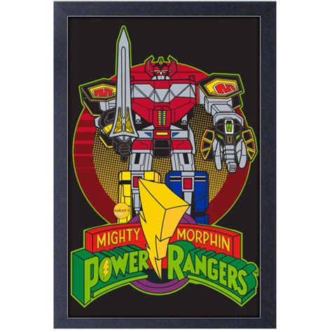 Mighty Morphin Power Rangers Classic Megazord Framed Art Print