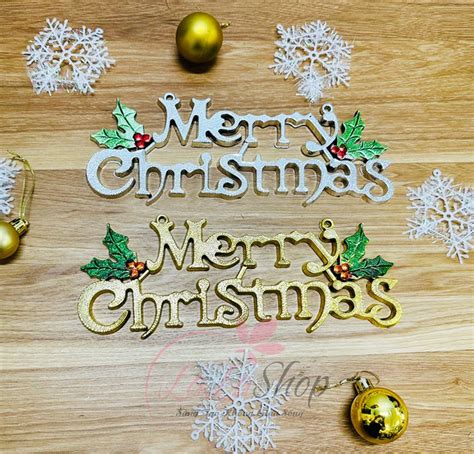 Bảng Treo Chữ Merry Christmas Trang Trí Noel Mẫu 2