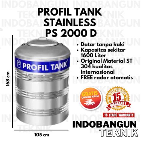 Jual Toren Air Tangki Air Tandon Air Profil Tank Stainless Ps