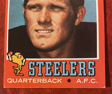 TERRY BRADSHAW 1971 Topps FOOTBALL 156 RC ROOKIE Card PITTSBURGH