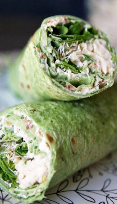 Chicken Spinach And Cream Cheese Tortilla Wrap Recipes Wrap Recipes